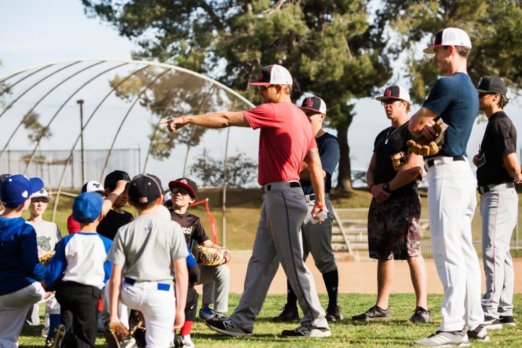 Camp training on the field