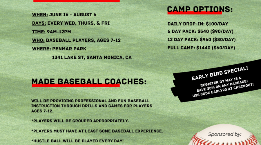 Summer Baseball Camp in Santa Monica